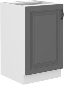 Szafka stojąca do kuchni pod zlew STILO 50 ZL 1F Szary/Biały