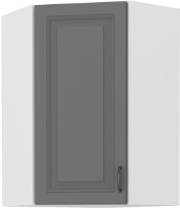 Szafka górna do kuchni narożna STILO 58x58 GN-90 1 F Szary/Biały