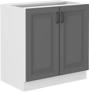 Szafka stojąca do kuchni STILO 80 D 2D Szary/Biały