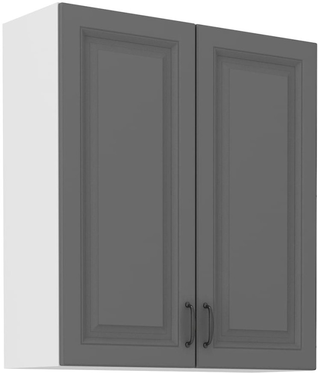 Szafka górna do kuchni STILO 80 G-90 2F Szary/Biały