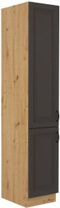 Szafka kominowa do kuchni STILO 40 DK-210 2 F Grafit/Artisan