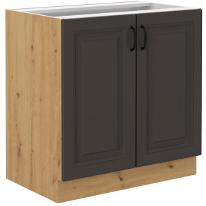 Szafka stojąca do kuchni STILO 80 D 2D Grafit/Artisan