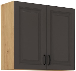 Szafka górna do kuchni STILO 80 G-72 2F Grafit/Artisan