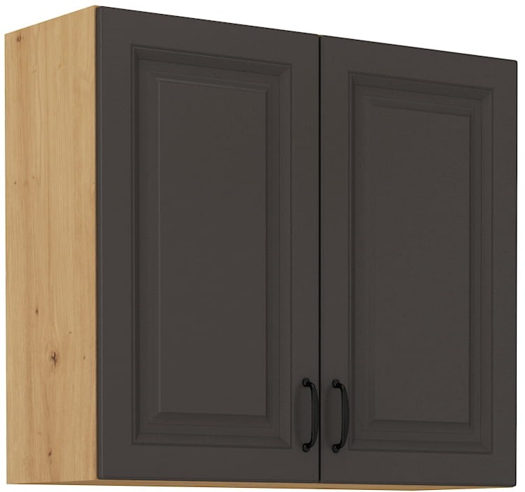 Szafka górna do kuchni STILO 80 G-72 2F Grafit/Artisan