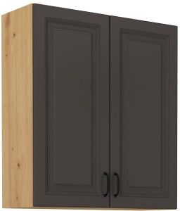Szafka górna do kuchni STILO 80 G-90 2F Grafit/Artisan