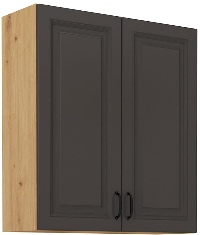 Szafka górna do kuchni STILO 80 G-90 2F Grafit/Artisan