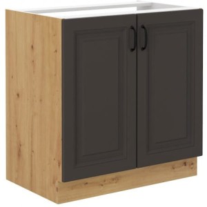 Szafka stojąca do kuchni pod zlew STILO 80 ZL 2F Grafit/Artisan
