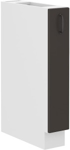 Szafka stojąca do kuchni z szufladą STILO 15 D CARGO Grafit/Biały