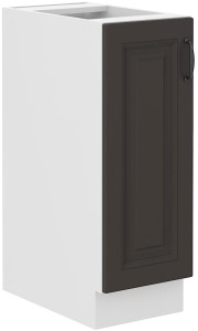 Szafka stojąca do kuchni z szufladą STILO 30 D CARGO Grafit/Biały