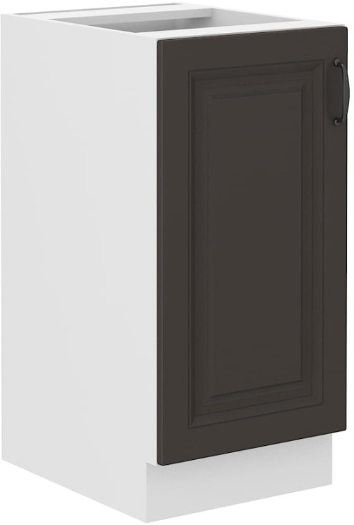 Szafka stojąca do kuchni STILO 40 D 1F Grafit/Biały