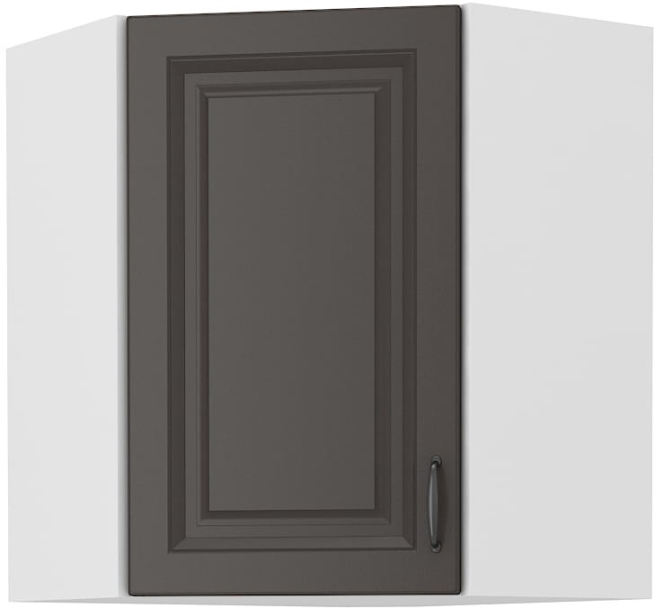 Szafka górna do kuchni narożna STILO 58x58 GN-72 1 F Grafit/Biały