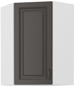 Szafka górna do kuchni narożna STILO 58x58 GN-90 1 F Grafit/Biały