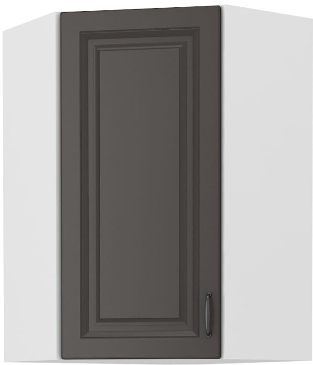 Szafka górna do kuchni narożna STILO 58x58 GN-90 1 F Grafit/Biały