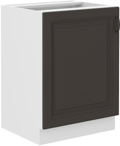 Szafka stojąca do kuchni STILO 60 D 1F Grafit/Biały