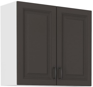 Szafka górna do kuchni STILO 80 G-72 2F Grafit/Biały