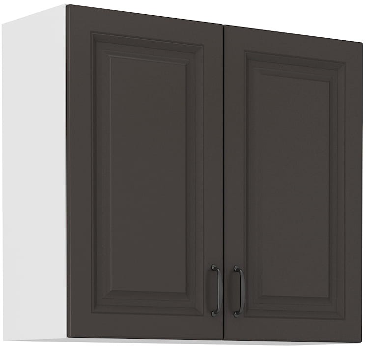 Szafka górna do kuchni STILO 80 G-72 2F Grafit/Biały