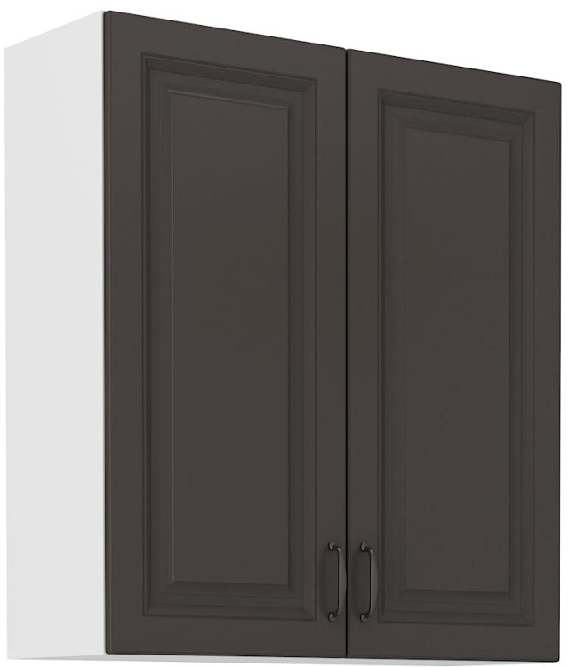 Szafka górna do kuchni STILO 80 G-90 2F Grafit/Biały