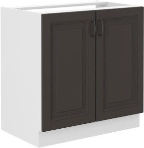 Szafka stojąca do kuchni pod zlew STILO 80 ZL 2F Grafit/Biały