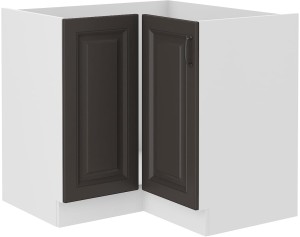 Szafka stojąca do kuchni narożna STILO 89x89 DN 1F Grafit/Biały