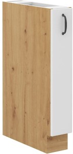 Szafka stojąca do kuchni z szufladą STILO 15 D CARGO Biały/Dąb Artisan