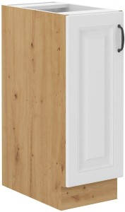 Szafka stojąca do kuchni z szufladą STILO 30 D CARGO Biały/Dąb Artisan
