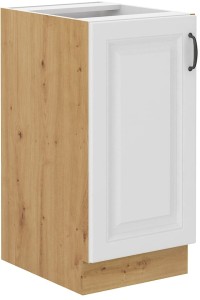 Szafka stojąca do kuchni STILO 40 D 1F Biały/Dąb Artisan