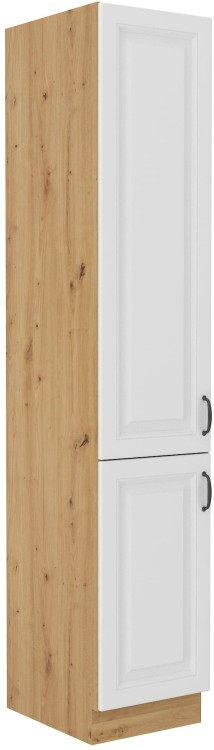Szafka kominowa do kuchni STILO 40 DK-210 2 F Biały/Dąb Artisan