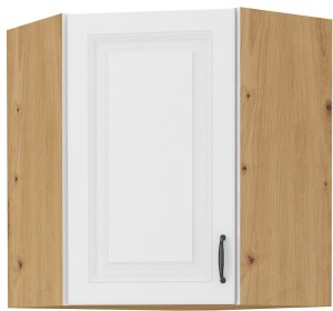 Szafka górna do kuchni narożna STILO 58x58 GN-72 1 F Biały/Dąb Artisan