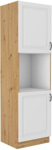 Szafka kominowa do kuchni na piekarnik STILO 60 DP-210 2F Biały/Dąb Artisan