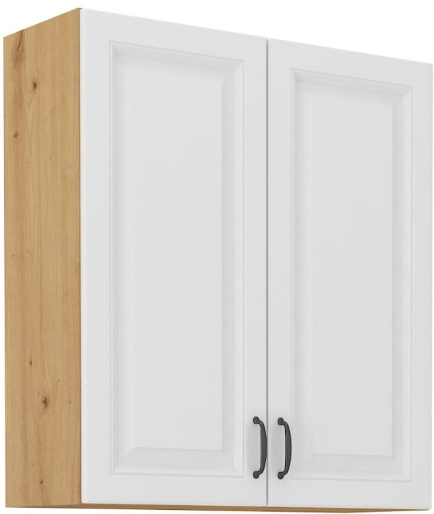 Szafka górna do kuchni STILO 80 G-90 2F Biały/Dąb Artisan