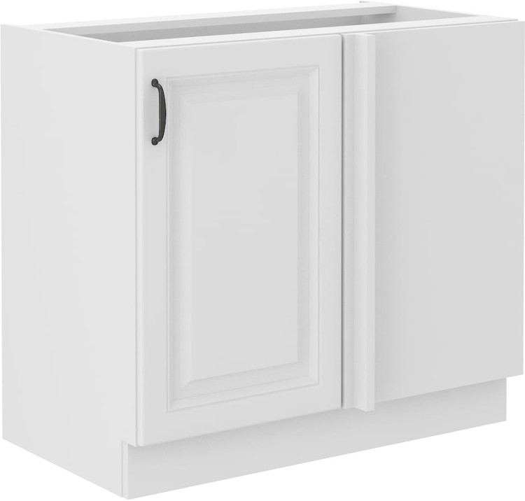 Szafka stojąca do kuchni narożna dostawna STILO 105 ND 1F Biały/Biały