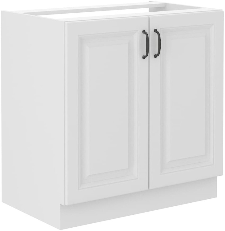 Szafka stojąca do kuchni pod zlew STILO 80 ZL 2F Biały/Biały