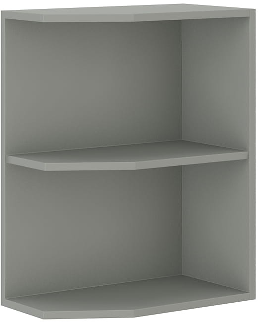 Szafka stojąca do kuchni otwarta zakończenie 30 D ZAK Szary