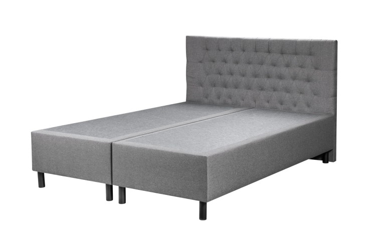 Łóżko hotelowe BOX 30 z wezgłowiem łączone 180x200 Szare