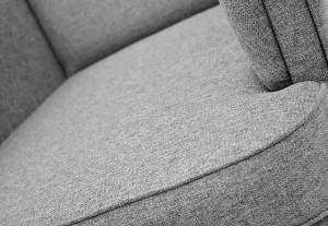 Fotel Uszak z podnóżkiem Denver Żółty