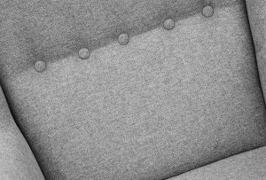 Fotel Uszak z podnóżkiem Denver Żółty