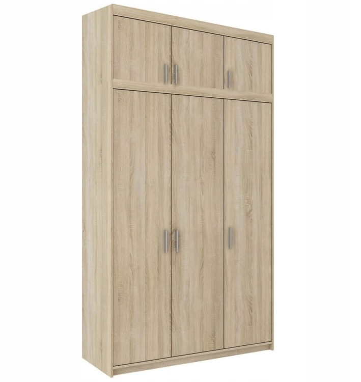 Szafa trzydrzwiowa Elena 3D SO03 z nadstawką NAEL SO03 Dąb Sonoma