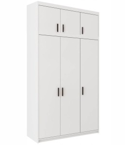 Szafa trzydrzwiowa Elena 3D WH03 z nadstawką NAEL WH03 Biały