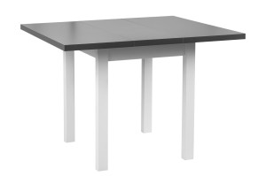 Stół z 4 krzesłami L002 Biały/Grafit