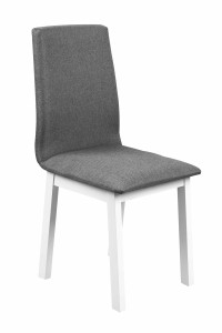 Stół z 4 krzesłami L002 Biały/Grafit