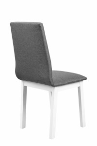 Stół z 4 krzesłami L002 Biały/Grafit