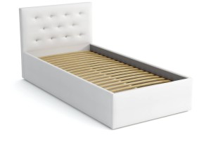 Łóżko jednoosobowe z materacem 80x200 Star Białe