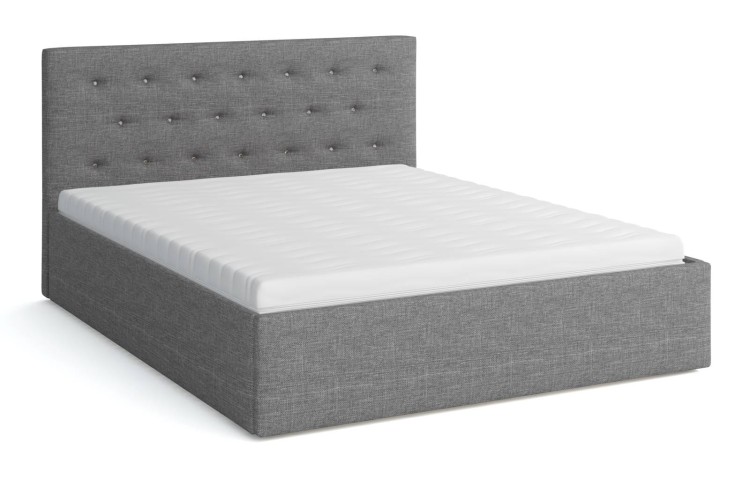 Łóżko tapicerowane z materacem 180x200 Star Szare