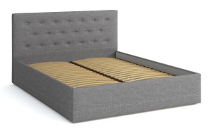 Łóżko tapicerowane z materacem 180x200 Star Szare