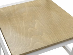 Zestaw stół z 4 krzesłami X001 Biały/Dąb Grandson