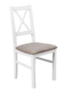 Zestaw stół z 4 krzesłami X002 Biały/Dąb Grandson