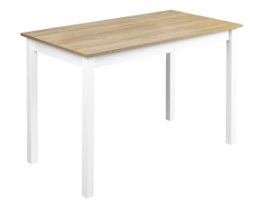 Zestaw stół z 4 krzesłami X004 Biały/Dąb Grandson