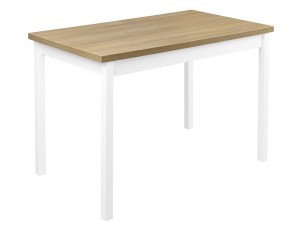 Zestaw stół z 4 krzesłami X005 Biały/Dąb Grandson