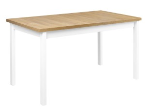 Stół rozkładany z 6 krzesłami X006 Biały/Dąb Grandson