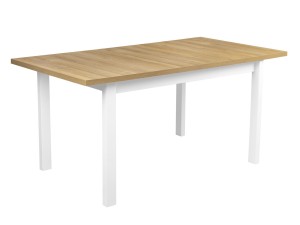 Stół rozkładany z 6 krzesłami X006 Biały/Dąb Grandson